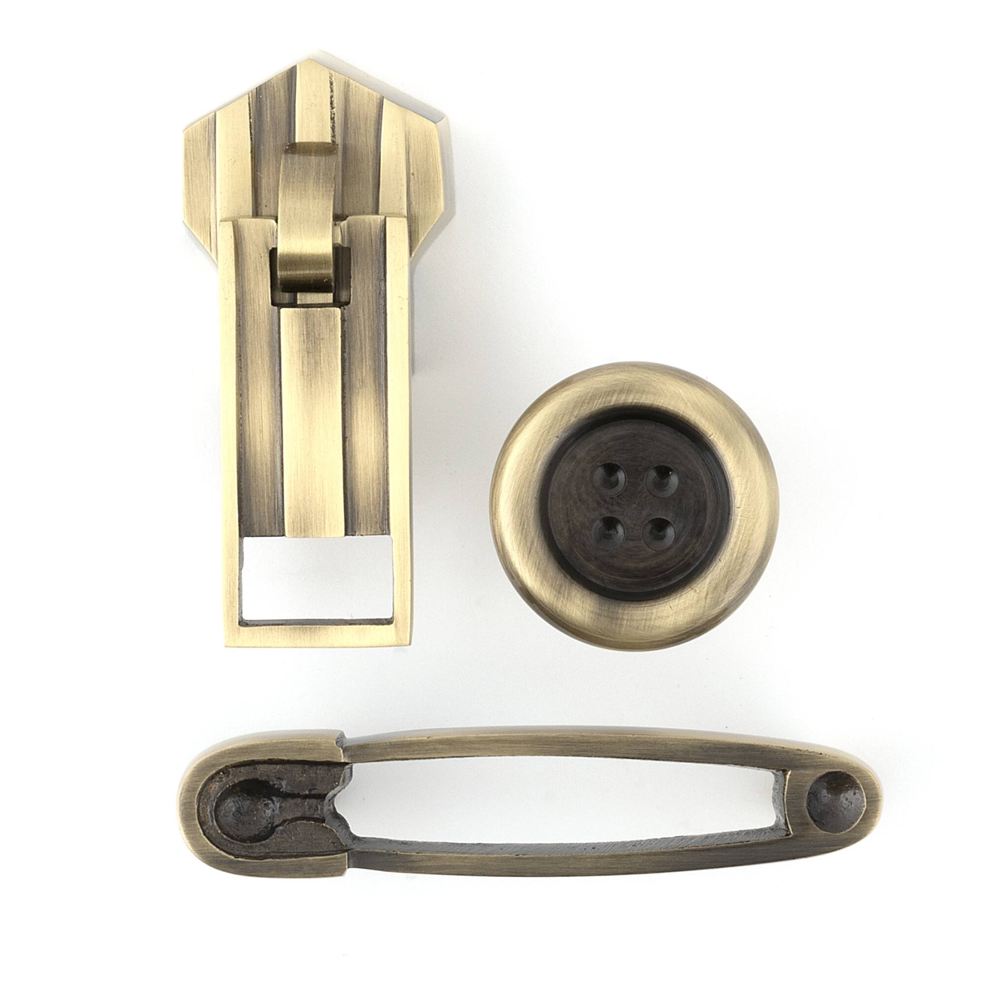 Dritz® Antique Brass Zipper Cabinet Pull